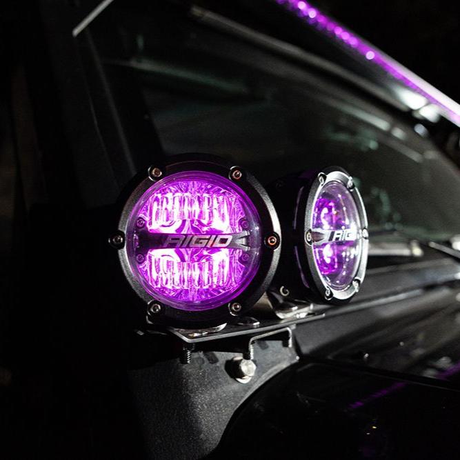 Rigid 360-Series 4" RGBW Drive Optic with RGBW Backlight LED Light Pods - Aspire Auto Accessories