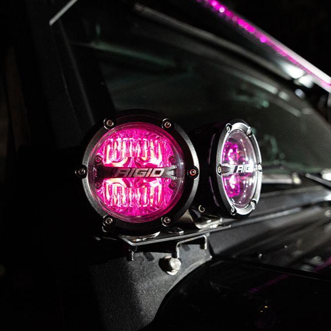 Rigid 360-Series 4" RGBW Drive Optic with RGBW Backlight LED Light Pods - Aspire Auto Accessories