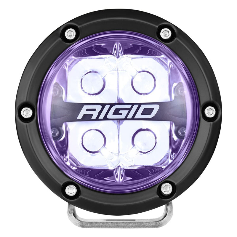 Rigid 360-Series 4" RGBW Spot Optic with RGBW Backlight LED Light Pods - Aspire Auto Accessories