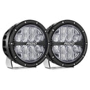 Rigid 360-Series 6" RGBW Drive Optic with RGBW Backlight LED Light Pods - Aspire Auto Accessories