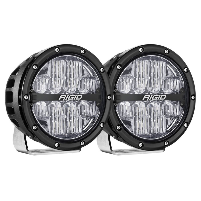 Rigid 360-Series 6" RGBW Drive Optic with RGBW Backlight LED Light Pods - Aspire Auto Accessories