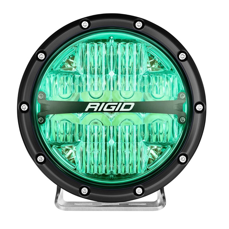 Rigid 360-Series 6" RGBW Drive Optic with RGBW Backlight LED Light Pods - Aspire Auto Accessories