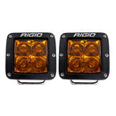 Rigid D-Series Amber Pro Lens Spot Optic LED Light Pods - Aspire Auto Accessories