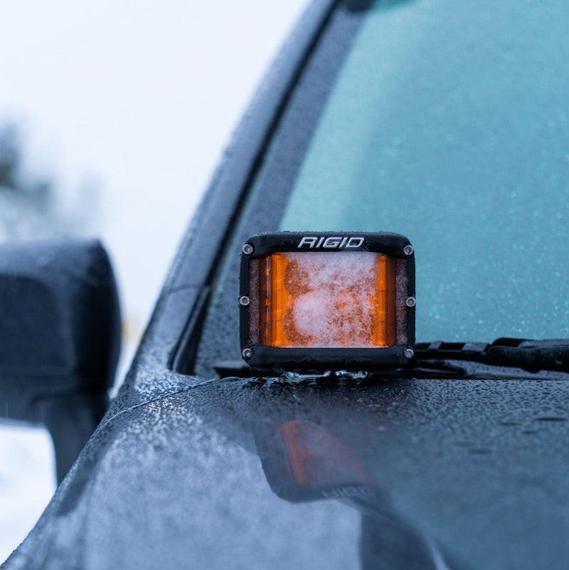 Rigid D-SS Amber Pro Lens Spot Optic LED Light Pods - Aspire Auto Accessories