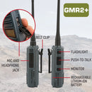 Rugged GMR2 Plus GMRS/FRS Two Way Handheld Radios (2-Pack)
