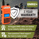 Rugged GMR2 PLUS GMRS and FRS Two Way Handheld Radio - Aspire Auto Accessories