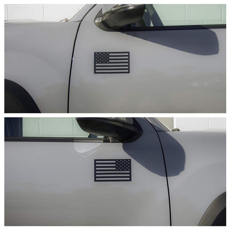 Tactilian American Flag Vehicle Magnets (Black)
