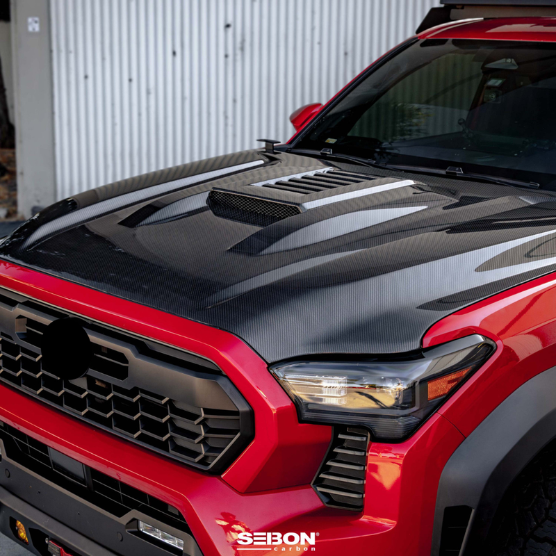 Seibon Carbon Fiber TR-Style Hood for Tacoma (2024+)/4Runner (2025+)