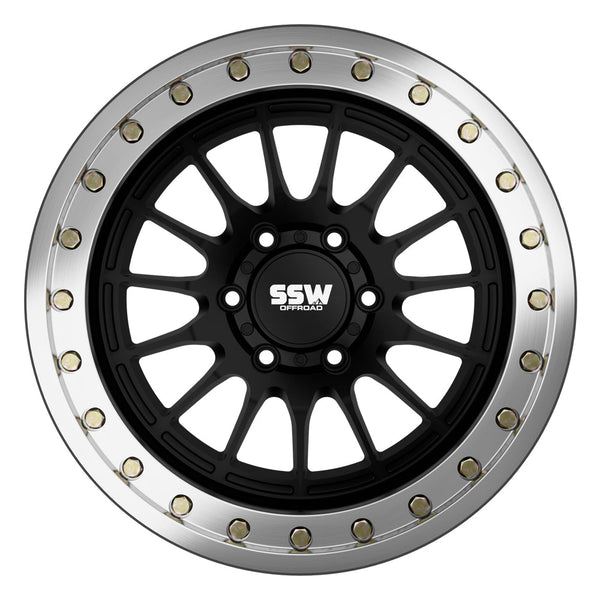BEADLOCK DAKAR / MATTE BLACK / 17X9.0 -25 - Aspire Auto Accessories