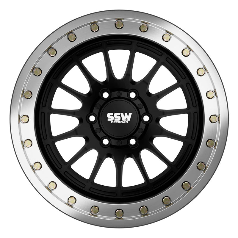 BEADLOCK DAKAR / MATTE BLACK / 17X9.0 -25 - Aspire Auto Accessories