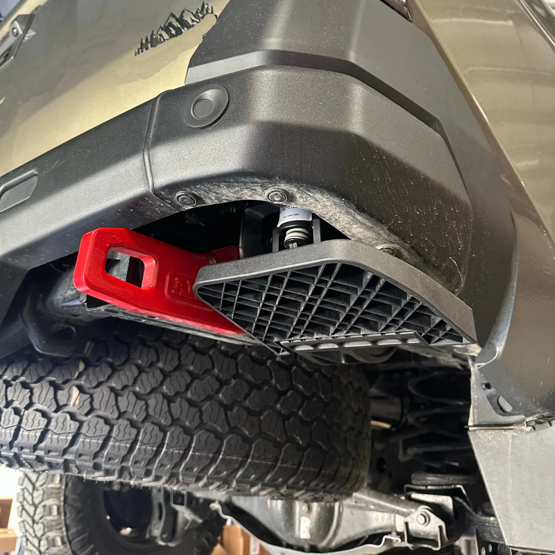 Rear Bumper Crossmember End Caps For 2024-2025 Toyota Tacoma – Black, Plug-In, 3-Year Warranty