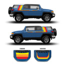 Taco Vinyl Checkered Stripe Kit for  FJ Cruiser (2007-2014) - Aspire Auto Accessories