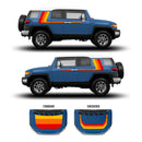 Taco Vinyl Checkered Stripe Kit for  FJ Cruiser (2007-2014) - Aspire Auto Accessories