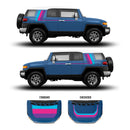 Taco Vinyl Checkered Stripe Kit for  FJ Cruiser (2007-2014) - Aspire Auto Accessories