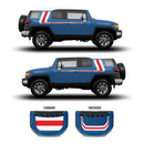 Taco Vinyl Checkered Stripe Kit for  FJ Cruiser (2007-2014) - Aspire Auto Accessories