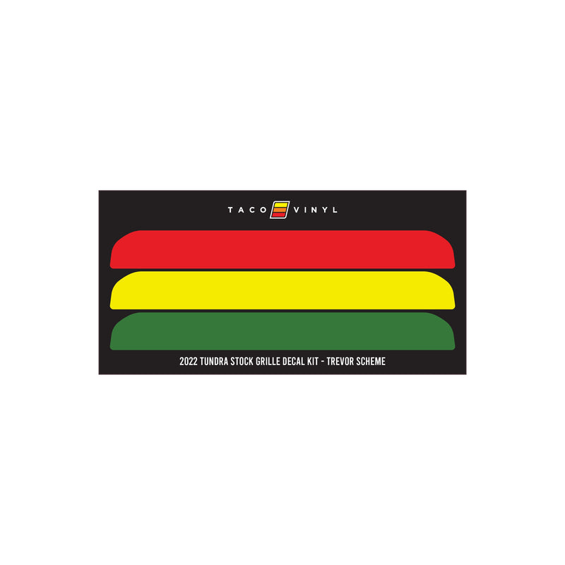 Taco Vinyl Offroad Grille Decal for Tundra (2022-2025) - Aspire Auto Accessories