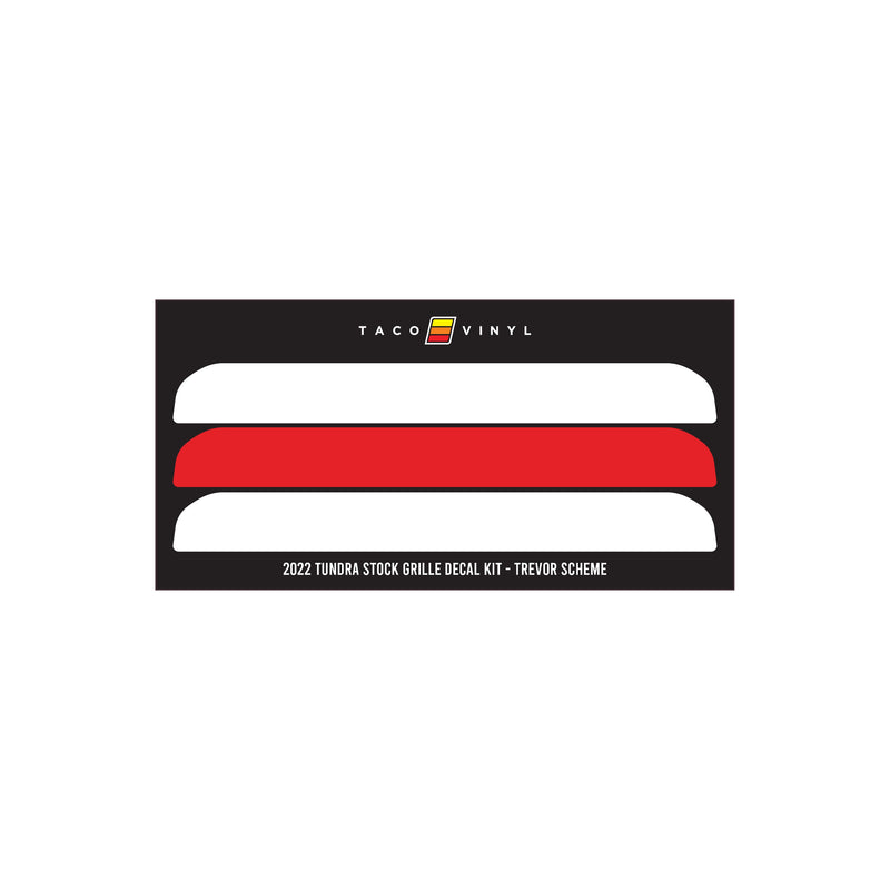 Taco Vinyl Offroad Grille Decal for Tundra (2022-2025) - Aspire Auto Accessories
