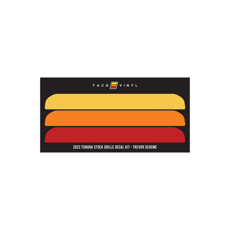 Taco Vinyl Offroad Grille Decal for Tundra (2022-2025) - Aspire Auto Accessories