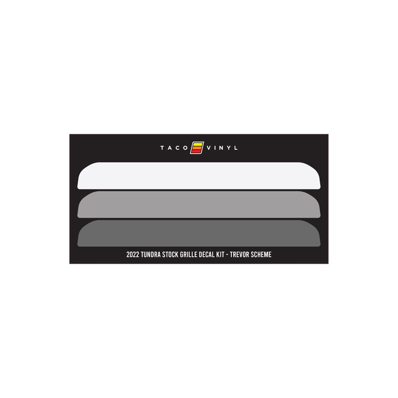 Taco Vinyl Offroad Grille Decal for Tundra (2022-2025) - Aspire Auto Accessories