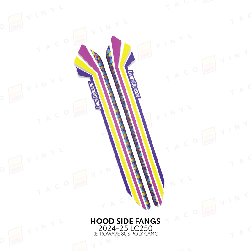 Taco Viny Hood Side Fangs for Land Cruiser 250 (2024-2025) - Aspire Auto Accessories