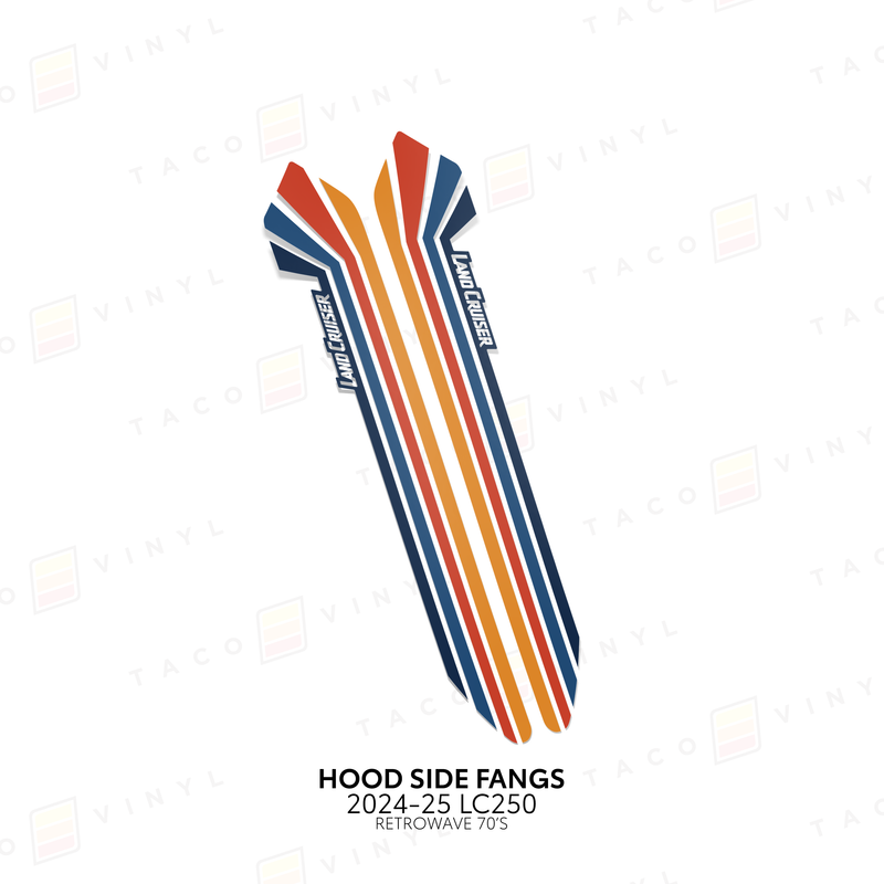 Taco Viny Hood Side Fangs for Land Cruiser 250 (2024-2025) - Aspire Auto Accessories