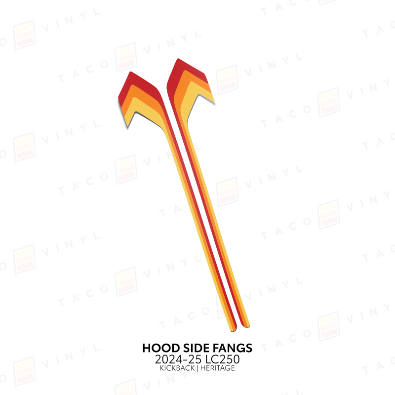 Taco Viny Hood Side Fangs for Land Cruiser 250 (2024-2025) - Aspire Auto Accessories