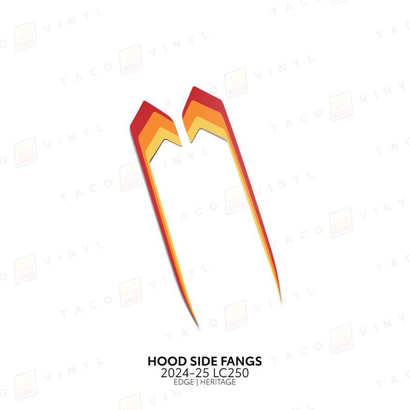 Taco Viny Hood Side Fangs for Land Cruiser 250 (2024-2025) - Aspire Auto Accessories