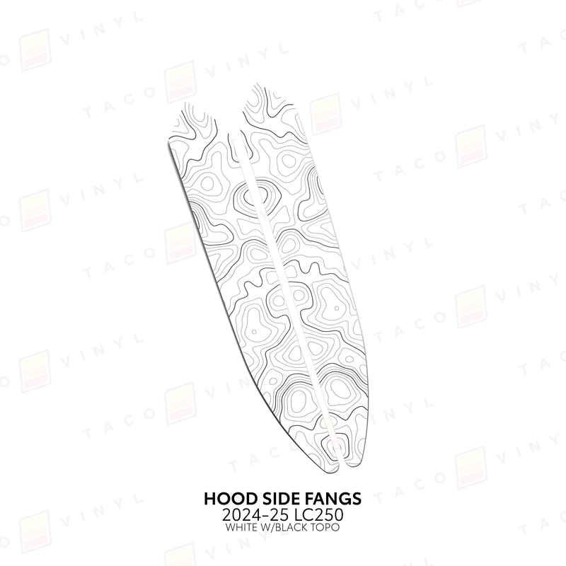 Taco Viny Hood Side Fangs for Land Cruiser 250 (2024-2025) - Aspire Auto Accessories