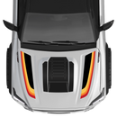 Taco Vinyl Fury Hood Scoop Stamp (W/ Long Fangs) for Tacoma (2024-2025) - Aspire Auto Accessories