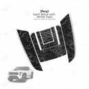 Taco Vinyl Fury Hood Scoop Stamp (W/ Long Fangs) for Tacoma (2024-2025) - Aspire Auto Accessories