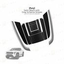 Taco Vinyl Fury Hood Scoop Stamp (W/ Long Fangs) for Tacoma (2024-2025) - Aspire Auto Accessories