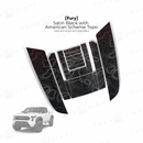 Taco Vinyl Fury Hood Scoop Stamp (W/ Long Fangs) for Tacoma (2024-2025) - Aspire Auto Accessories