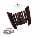 Taco Vinyl Fury Hood Scoop Stamp (W/ Long Fangs) for Tacoma (2024-2025) - Aspire Auto Accessories