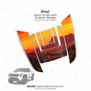 Taco Vinyl Fury Hood Scoop Stamp (W/ Long Fangs) for Tacoma (2024-2025) - Aspire Auto Accessories