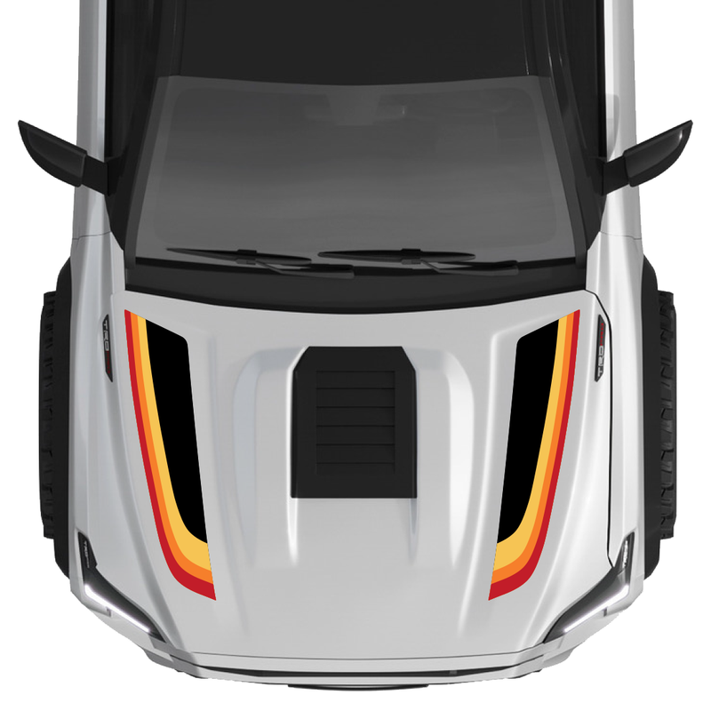 Taco Vinyl Fury Hood Stamp (Fangs Only) for Tacoma (2024-2025) - Aspire Auto Accessories