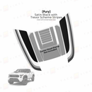 Taco Vinyl Fury Hood Stamp (Fangs Only) for Tacoma (2024-2025) - Aspire Auto Accessories