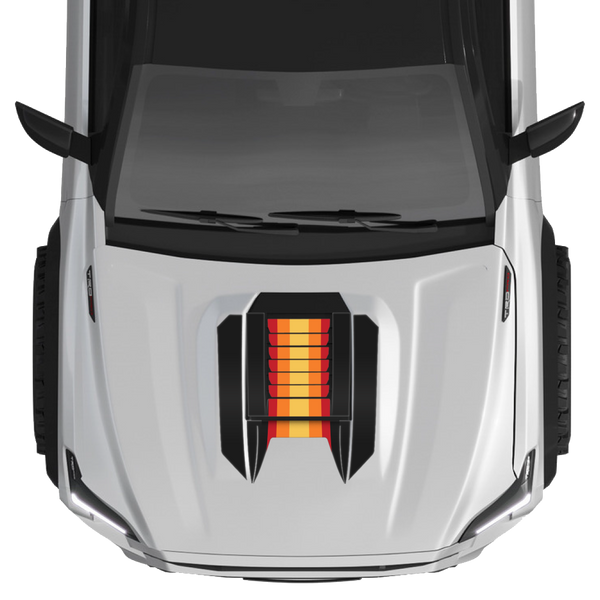 Taco Vinyl Havoc Hood Scoop Stamp (W/ No Fangs) for Tacoma (2024-2025) - Aspire Auto Accessories