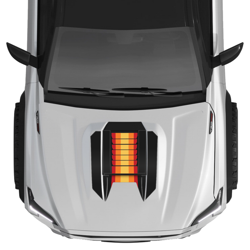 Taco Vinyl Havoc Hood Scoop Stamp (W/ No Fangs) for Tacoma (2024-2025) - Aspire Auto Accessories