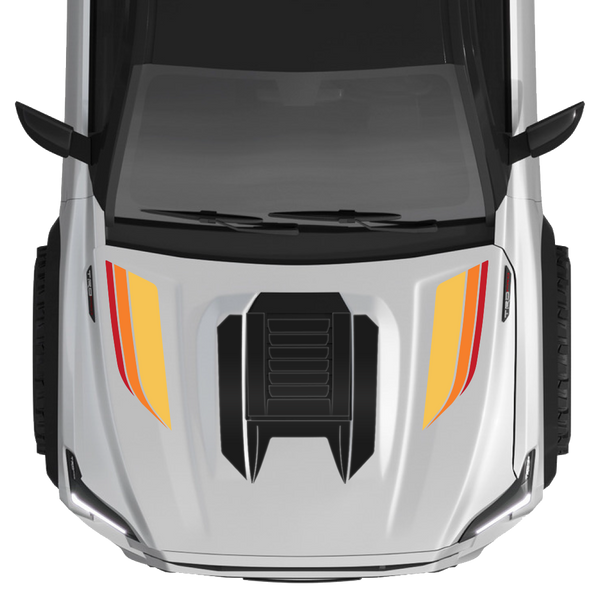 Taco Vinyl Havoc Hood Scoop Stamp (W/ Short Fangs) for Tacoma (2024-2025) - Aspire Auto Accessories