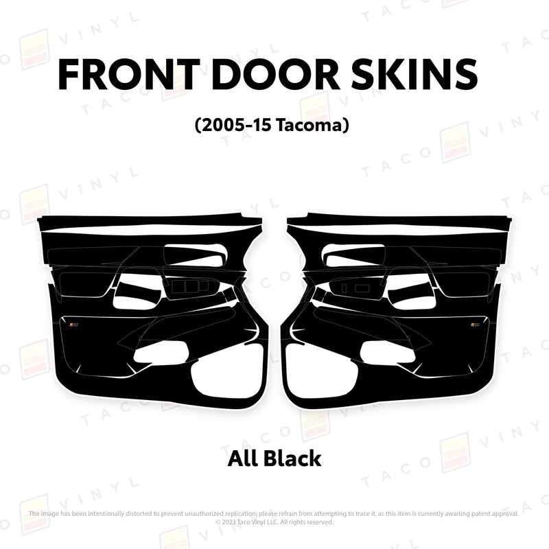 Taco Vinyl Door Skins for Tacoma (2005-2015) - Aspire Auto Accessories