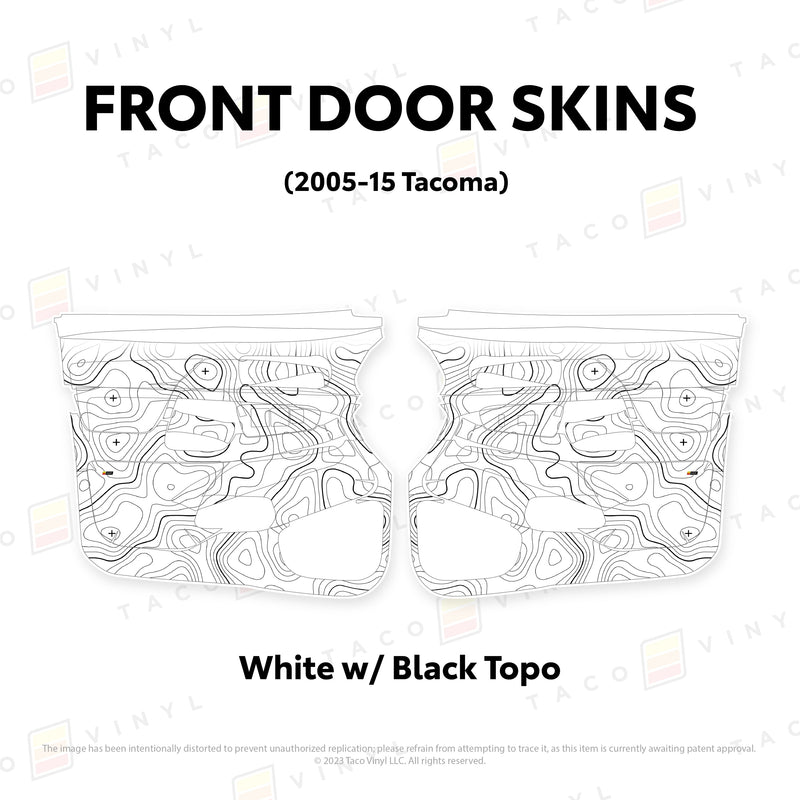 Taco Vinyl Door Skins for Tacoma (2005-2015) - Aspire Auto Accessories