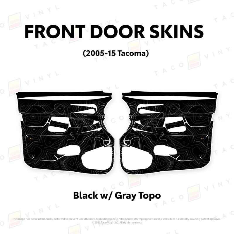 Taco Vinyl Door Skins for Tacoma (2005-2015) - Aspire Auto Accessories