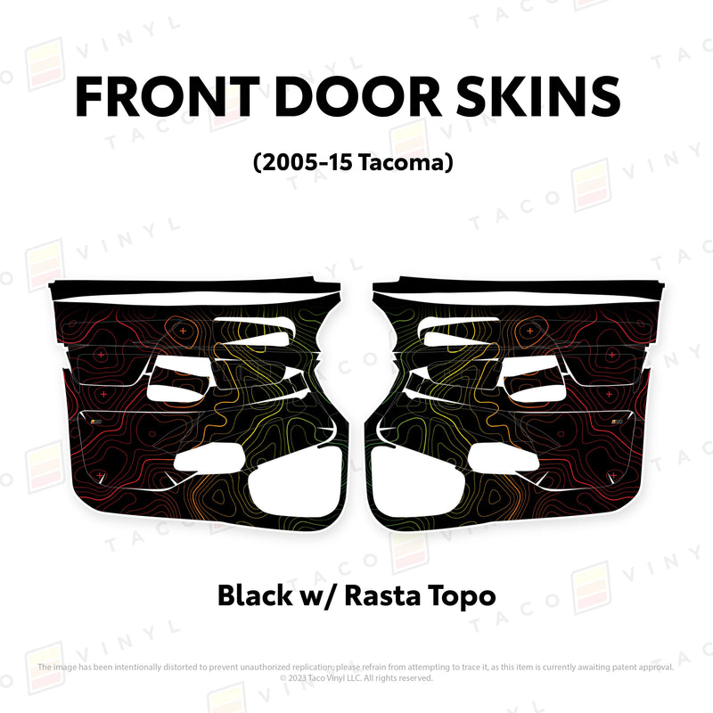 Taco Vinyl Door Skins for Tacoma (2005-2015) - Aspire Auto Accessories