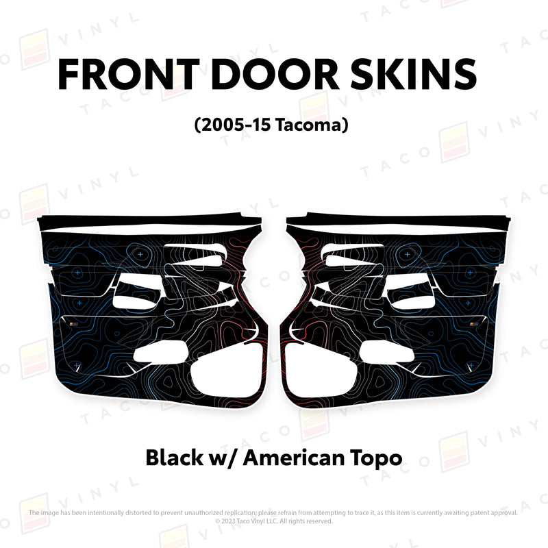 Taco Vinyl Door Skins for Tacoma (2005-2015) - Aspire Auto Accessories