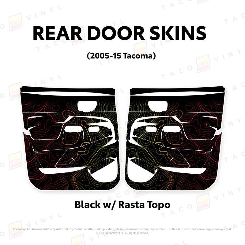 Taco Vinyl Door Skins for Tacoma (2005-2015) - Aspire Auto Accessories