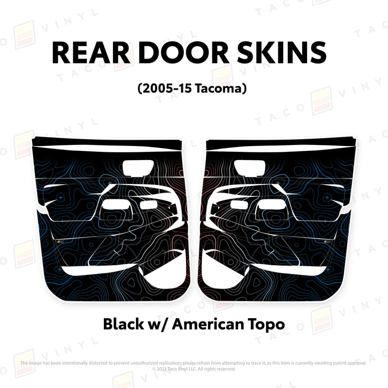 Taco Vinyl Door Skins for Tacoma (2005-2015) - Aspire Auto Accessories