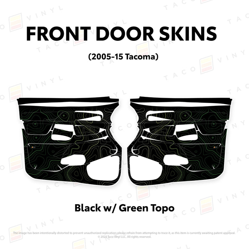 Taco Vinyl Door Skins for Tacoma (2005-2015) - Aspire Auto Accessories
