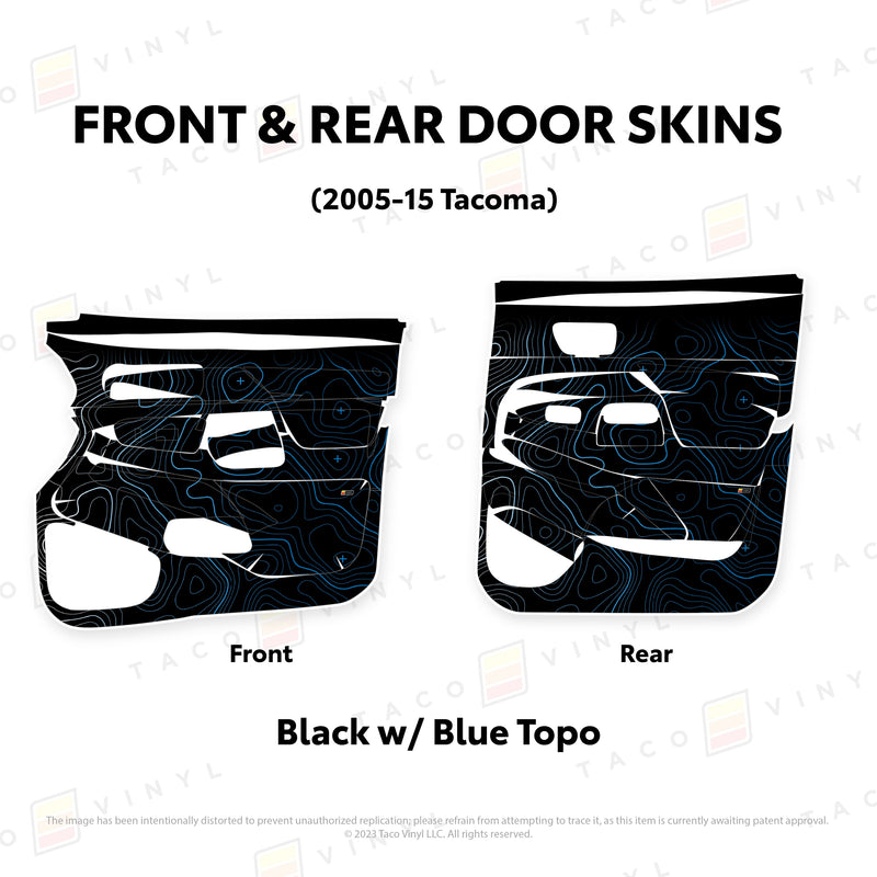 Taco Vinyl Door Skins for Tacoma (2005-2015) - Aspire Auto Accessories