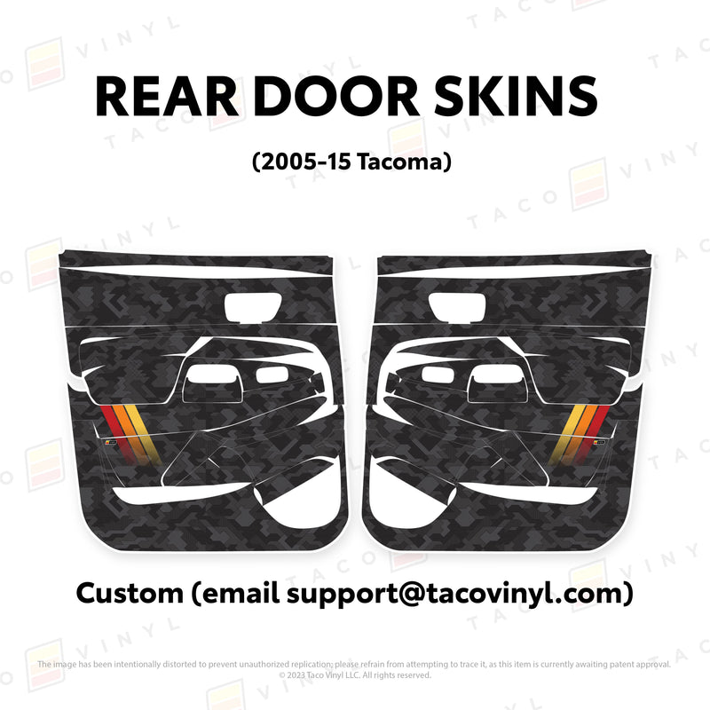 Taco Vinyl Door Skins for Tacoma (2005-2015) - Aspire Auto Accessories