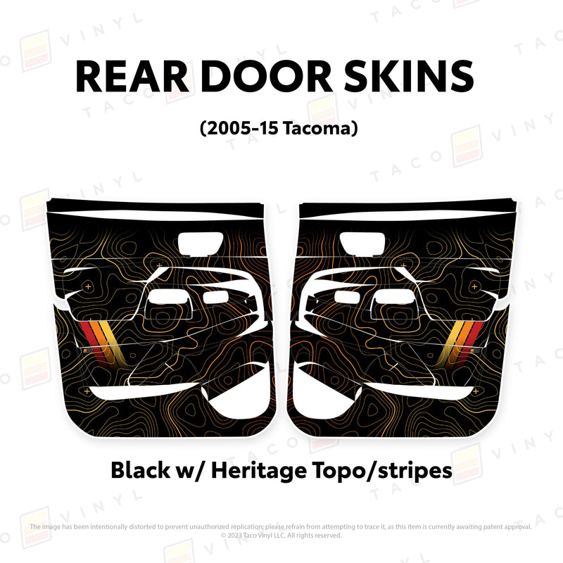 Taco Vinyl Door Skins for Tacoma (2005-2015) - Aspire Auto Accessories